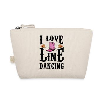 I Love Line Dancing Line Dance Country Musik - Bio-Täschchen - Natur - Vorne