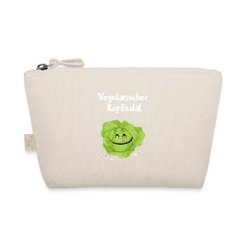 Vegetarischer Kopfsalat, Geschenk, Idee - Bio-Täschchen - Natur - Vorne
