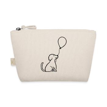 Sitting balloon dog cool - Organic Pouch - nature - Front