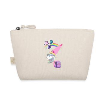 Licorne School Bag Inscription ABC Sugar Bag Fairy - Trousse biologique - nature - Devant