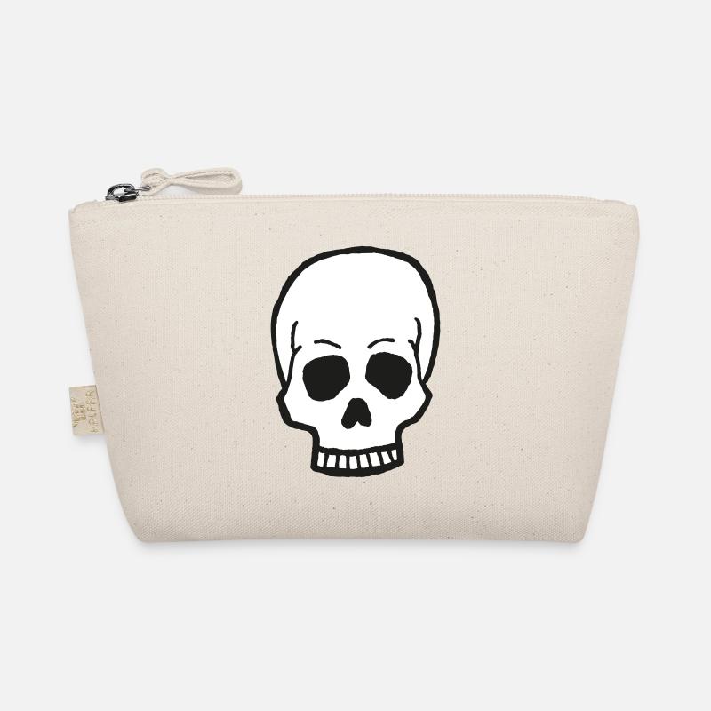 Skull Drawing Organic Pouch