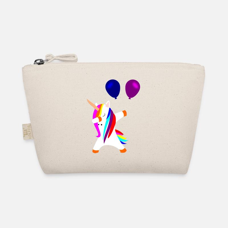 dabbing uncorn Einhorn Einhörner mit Luftballons Bio-Täschchen
