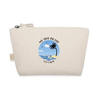 Palm tree, beach and sea - my tiny island of calm - Organic Pouch - nature - Front