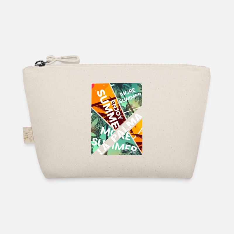 La Palma Summer Sun Beach Sea Palm Trees Canary Islands Organic Pouch