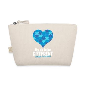 In April we wear Blue Autism Awareness - Organic Pouch - nature - Front