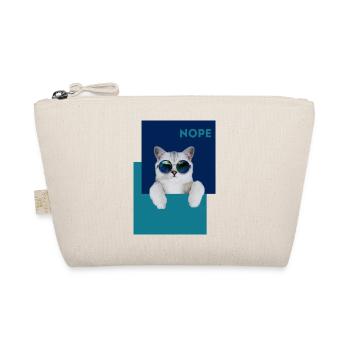 Cat Nope - Organic Pouch - nature - Front
