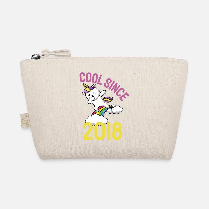 Cool since 2018 Dabbing Cat 4th Birthday Organic Pouch