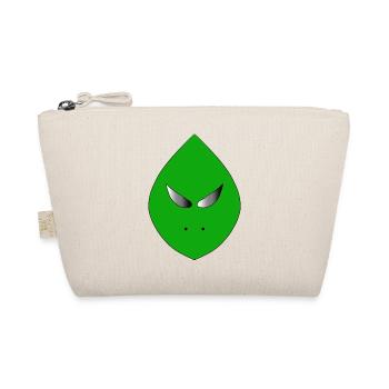 Grünes Alien - Bio-Täschchen - Natur - Vorne
