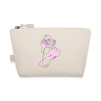 Frau in Pink - Bio-Täschchen - Natur - Vorne