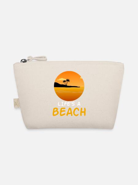 Strand Sommer - Bio-Täschchen - Natur