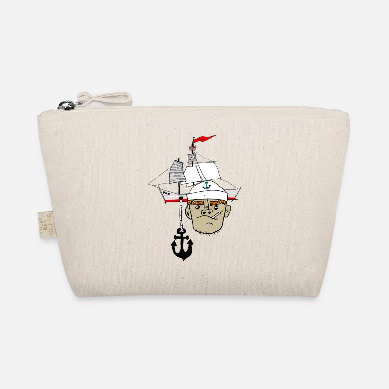 Matrose Anker Schiff - Bio-Täschchen - Natur