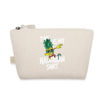 Das ist mein Hawaiianisches Shirt - Bio-Täschchen - Natur - Vorne