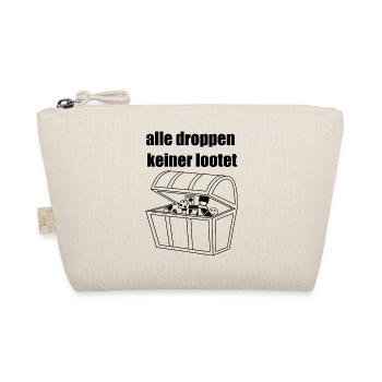 Alle droppen, keiner lootet - Bio-Täschchen - Natur - Vorne