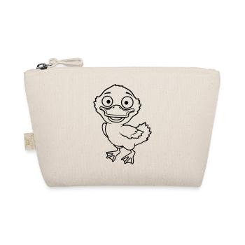 Little cute comic duckling - Organic Pouch - nature - Front