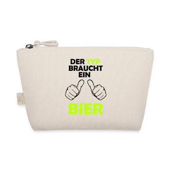 Der Typ braucht ein Bier - Bio-Täschchen - Natur - Vorne