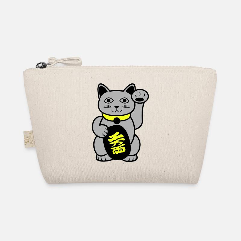 Maneki Waving Cat Organic Pouch