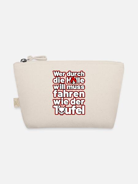 fahren wie der Teufel - Bio-Täschchen - Natur - Vorne