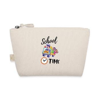 Family outing in a colorful car - Organic Pouch - nature - Front