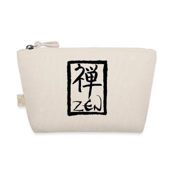 The word Zen in Japanese (black) - Organic Pouch - nature - Front