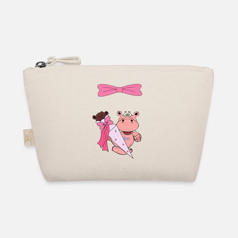 einschulung kind nilpferd hippo schule schulkind Bio-Täschchen