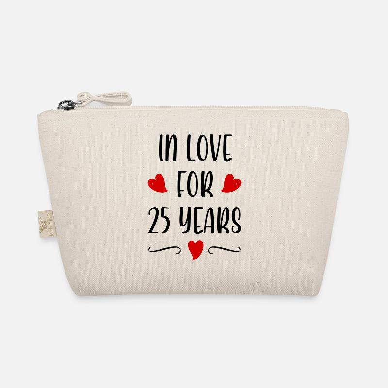 silver wedding Bio-Täschchen