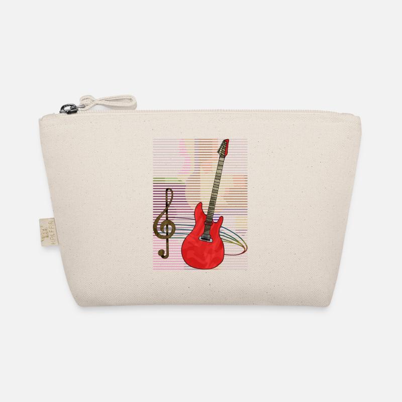 Gitarre - Bio-Täschchen - Natur