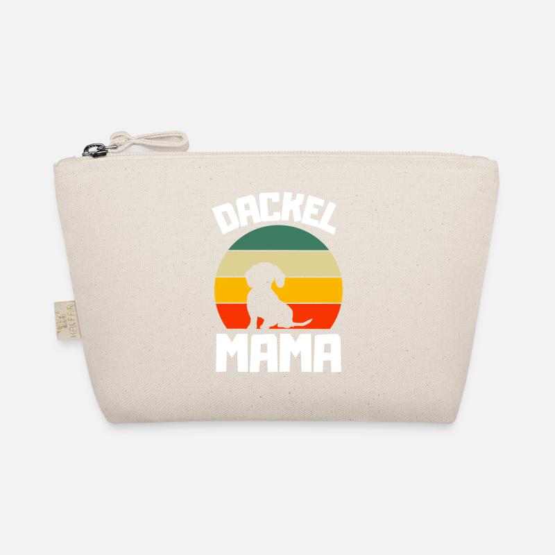 Hunde Mama Muttertag Retro Dackel Bio-Täschchen