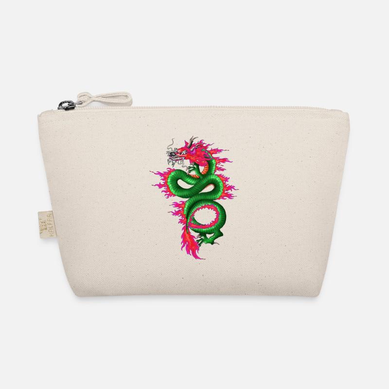 Dragon Green Pink Organic Pouch