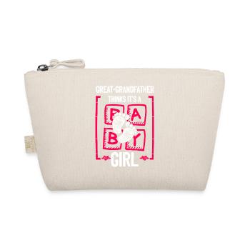 Great-Grandfather Thinks It's a Girl Gender - Organic Pouch - nature - Front
