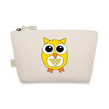 gelbe Eule gelb Vogel Vögelchen Tiere Geschenk - Bio-Täschchen - Natur - Vorne