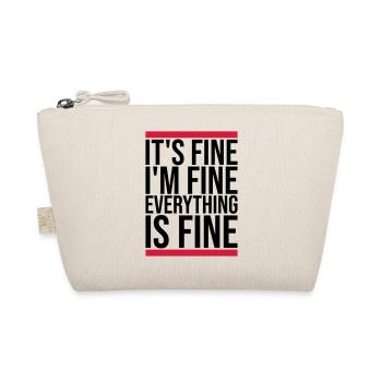 everything is fine Zitat - Bio-Täschchen - Natur - Vorne