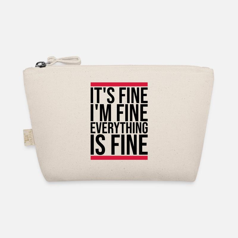 everything is fine Zitat Bio-Täschchen