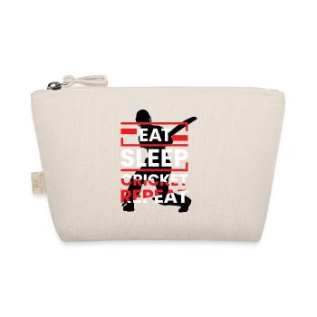 Eat Sleep Cricket Repeat - Organic Pouch - nature - Front