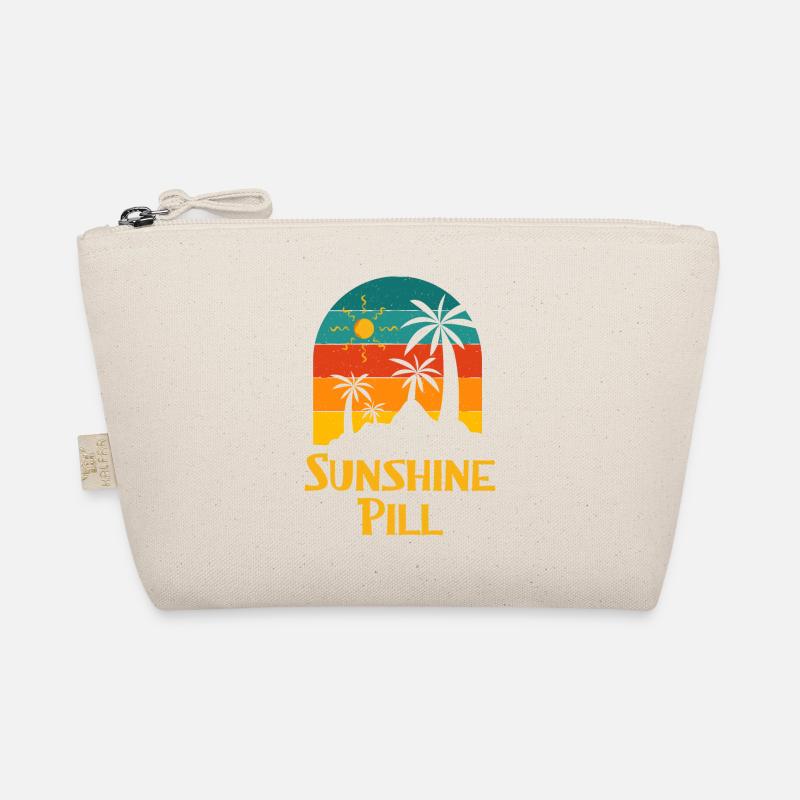 Sunshine Pill Dictons d'été Citations tropicales Trousse biologique