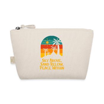 Sky Above Sand Below Peace Within Beach Surfing - Organic Pouch - nature - Front