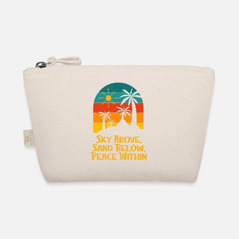 Ciel au-dessus du sable au-dessous de la paix dans le surf de plage Trousse biologique