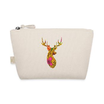 FLORAL HIRSCH - Bio-Täschchen - Natur - Vorne