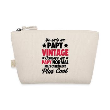 Je suis un papy vintage / cadeau humour papy - Trousse biologique - nature - Devant