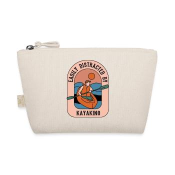 Distracted by Kayaking Canoe Whitewater Kayak - Organic Pouch - nature - Front