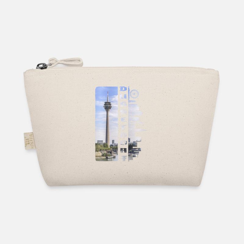 Düsseldorf Deutschland Stadt Skyline Heimat Liebe - Bio-Täschchen - Natur