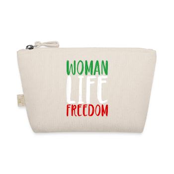 Woman Life Freedom Frau Frauen Frauenrechte Iran - Bio-Täschchen - Natur - Vorne