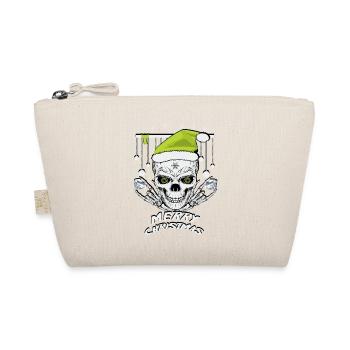 Crâne de Noël vert - Trousse biologique - nature - Devant