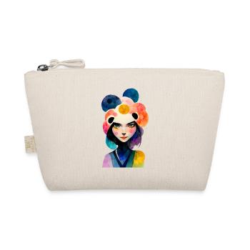 Femme asiatique en look panda - Trousse biologique - nature - Devant