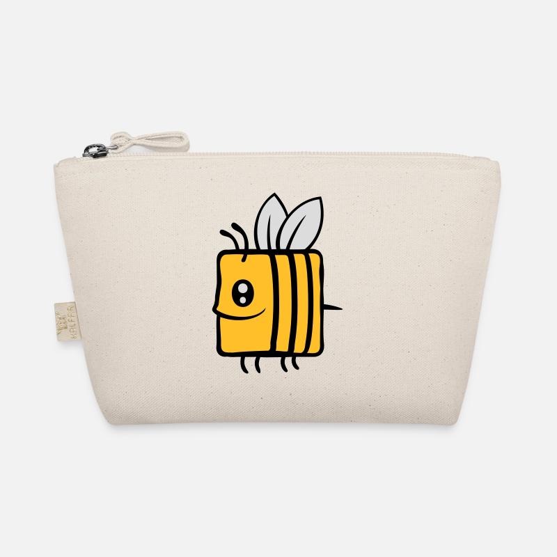Square little cute bee Organic Pouch