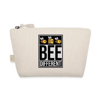 bee different saying quote - Organic Pouch - nature - Front