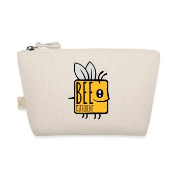 bee different saying quote - Organic Pouch - nature - Front