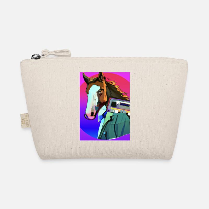Retro Pferd Bio-Täschchen