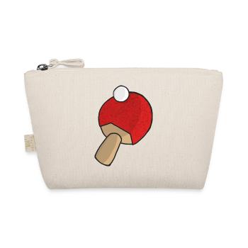 Batte de tennis de table en rouge, avec balle - Trousse biologique - nature - Devant