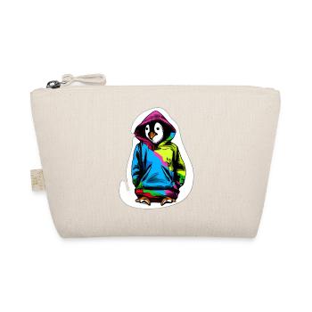 Pingouin mignon avec pull coloré - Trousse biologique - nature - Devant