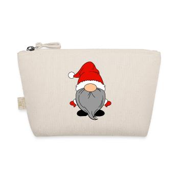Kleiner Weihnachtsmann Rot - Bio-Täschchen - Natur - Vorne